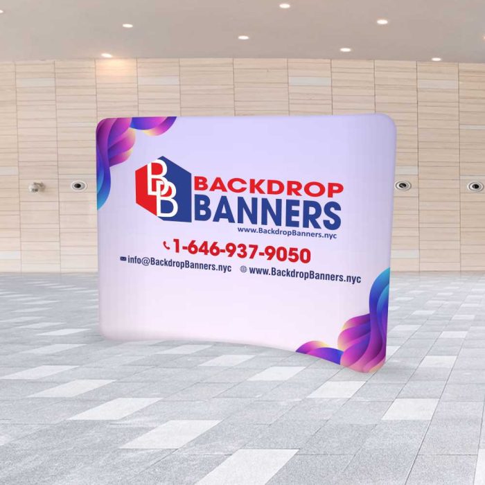 10 ft Curve Tension Fabric Display