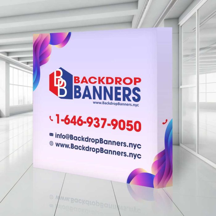 10 ft x 10 ft Straight Velcro Pop Up Display