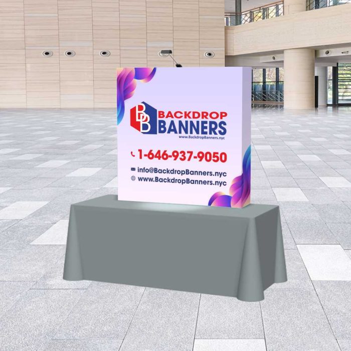 5 ft Tabletop Pop Up Display