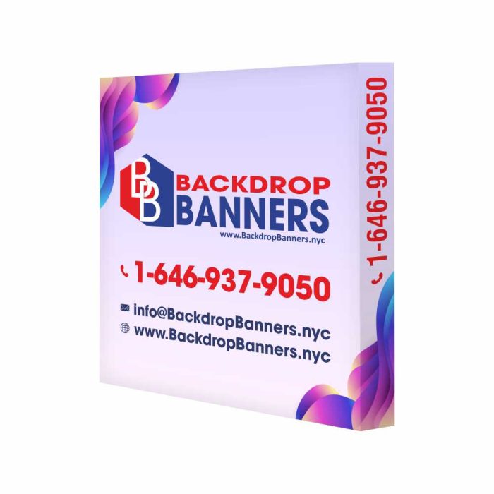 8 ft Straight Velcro Pop Up Display